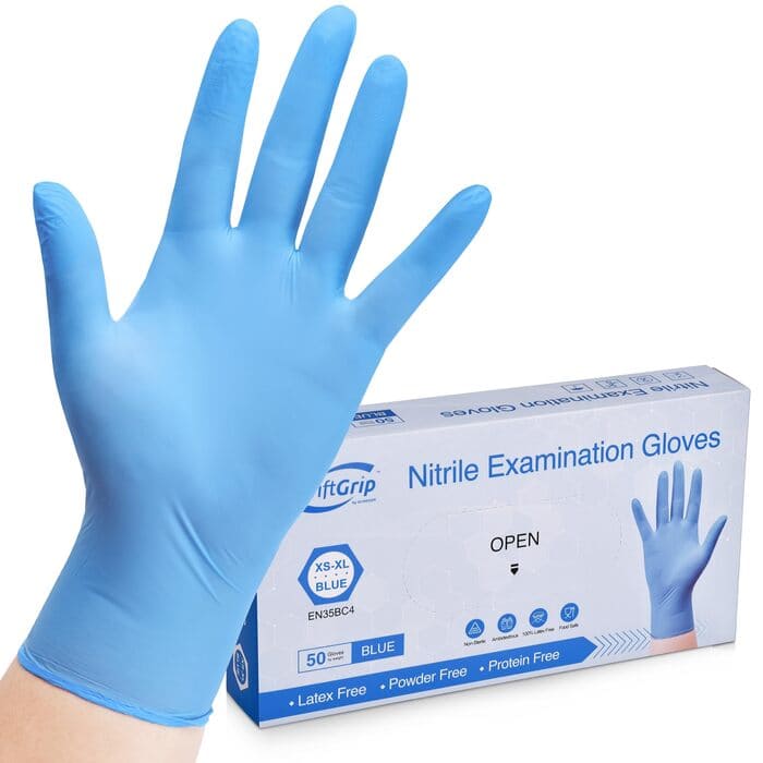 găng tay cao su y tế nitrile 4