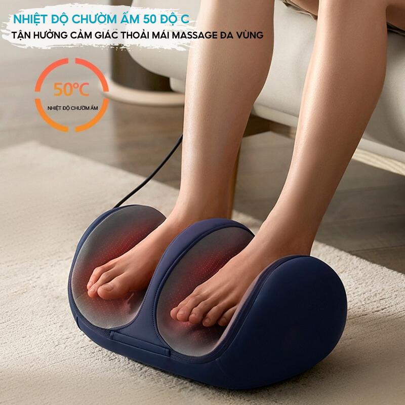 Thiết kế thông minh - 2 chế độ xoa bóp và chườm ấm