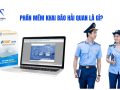 Phần mềm khai báo hải quan