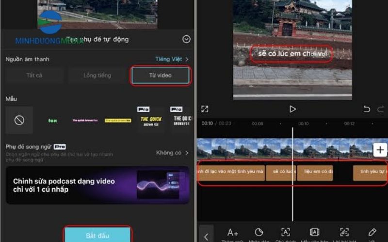 Những lỗi thường gặp khi tạo phụ đề tự động bằng CapCut