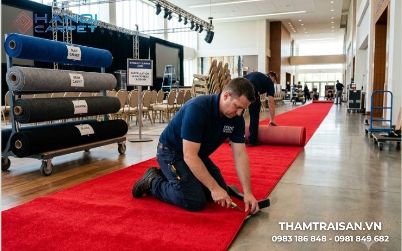 Thuê thảm trải sự kiện cần lưu ý những gì?