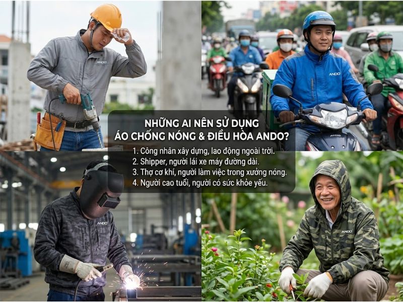 áo chống nóng lao động ngoài trời