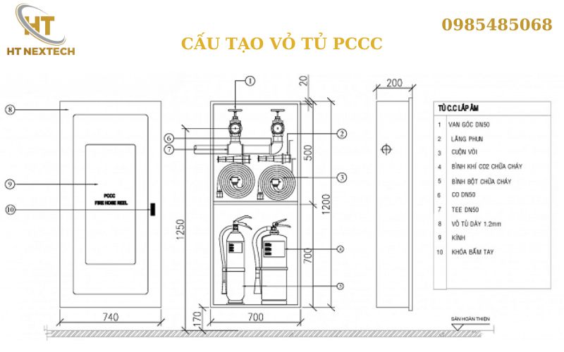 Vỏ tủ phòng cháy chữa cháy